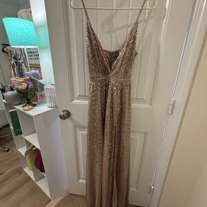 Sparkling Gold Evening Gown